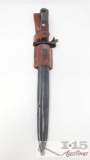 German Yugoslavia World War II Mauser 1944 K-98 Combat Bayonet and Scabbard