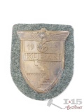 German World War II Army 1943 KUBAN Sleeve Shield