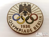 German World War II 1936 Berlin Olympics Olympiade Badge