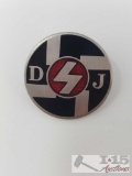 German World War II Deutsches Youth DJ Party Member Badge