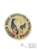 German WWII Besuch Beim Deutschen Bundestag Eagle Badge