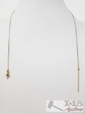 18k Gold Chain with Broken Clasp, 1.5g