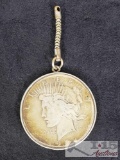 1922 Liberty Silver Dollar Good Luck Charm for Keychain