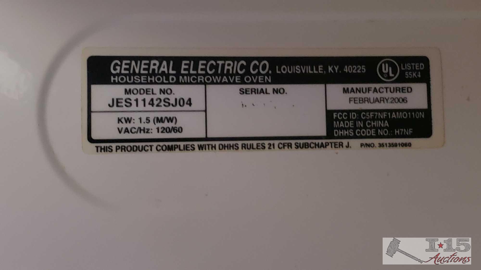 Ge 2024 microwave jes1142sj04