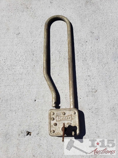 Vintage Masterlock Bike Lock with Key