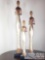 Family of three. Hand carved from...Albizia/balsa wood.