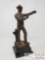 Loewenich Bronze Statue French Bronze Statue of peasant. Artist signature stamped on base of bronze