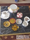 Russian, Belgium and Ukrainian Porcelain Vase's, ashtrays and Plate's