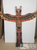 Hand Carved Wooden Totem Pole