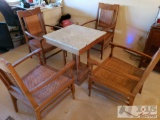 Marble Top Table with Four Chair
