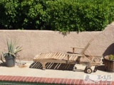 Coconut Palm or Teak Wood Outside Lounge Chair