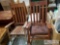 Two Wooden Rocking Chairs