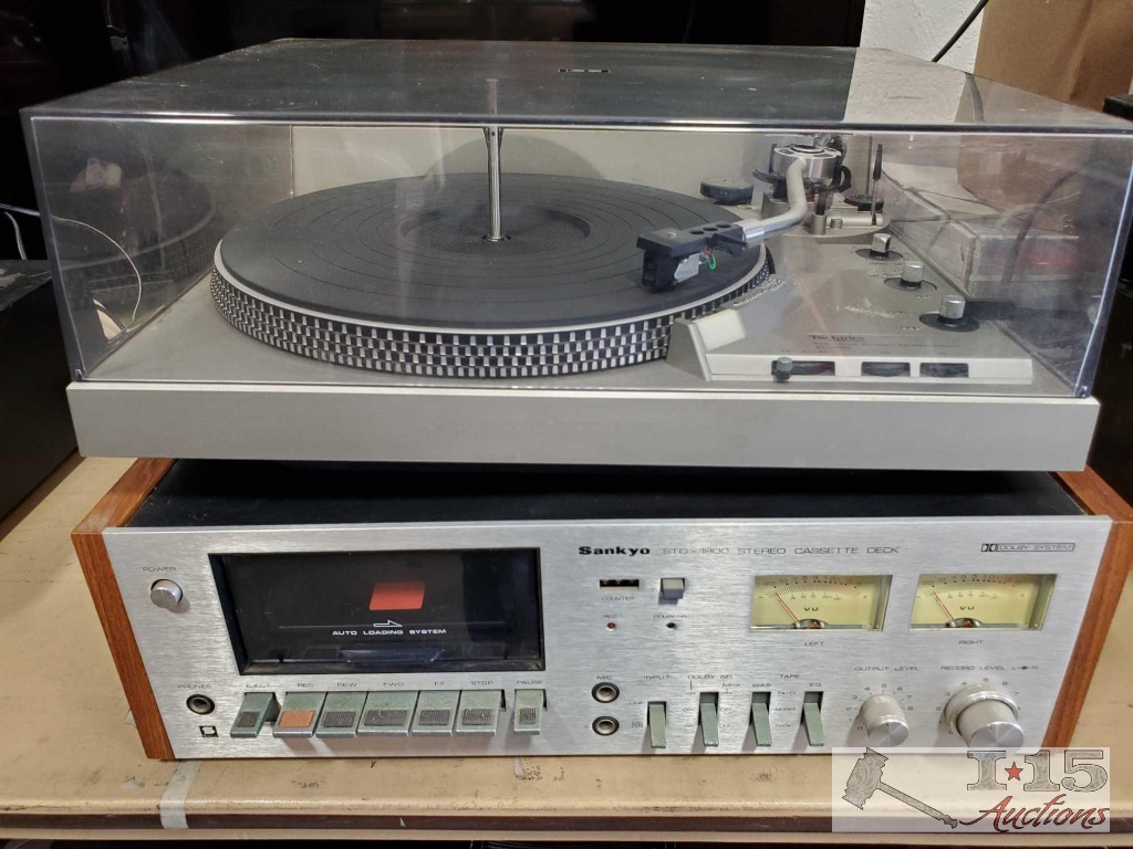Tecnics Turnatable System and Sankyo Cassette Deck