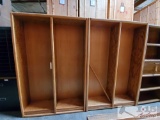 Two Matching Wood Book Shelves