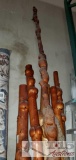 Knotted Wood poles