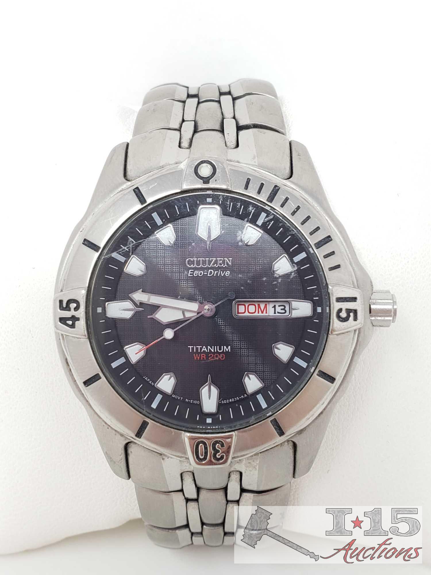Citizen wr200 titanium hot sale