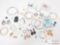 Large lot of earrings; dangles, posts, hoops