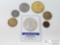 Vintage coins! 1933 St Gaudens walking liberty, 1972 Kennedy half dollar, 1957 US penny, Canadian