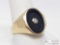 10k Gold Ring with Center Diamond, 7.3g