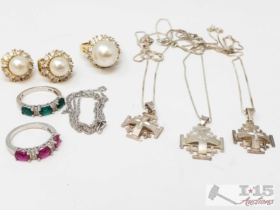 Sterling Silver Jewelry 39.6g