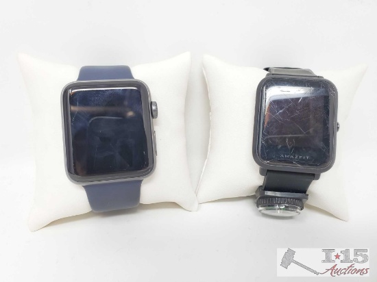 Apple iWatch Series 2 42mm and Amazfit Watch