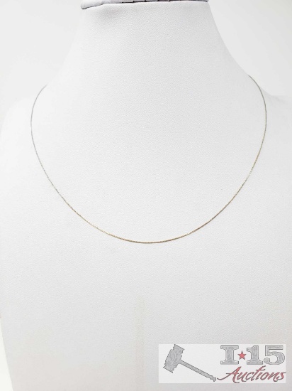 14k Gold Necklace, 1.3g