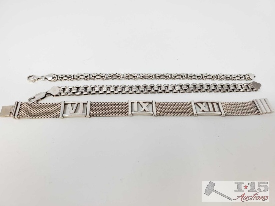 Tiffany & Co. Bracelet & 2 Sterling Silver Bracelets, 42g