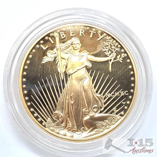 1oz Fine Gold $50 Walking Liberty Coin
