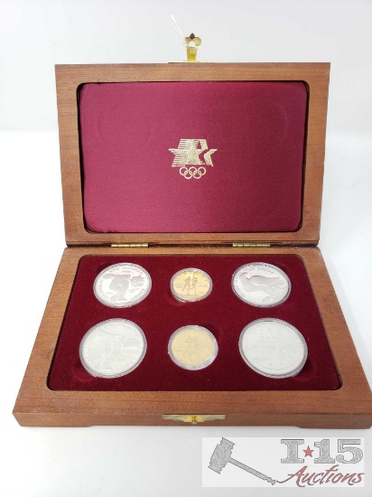 United States Gold and Silver Olympic Coin Set