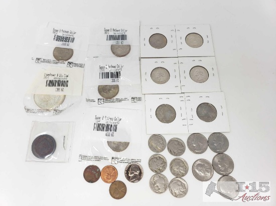 Eisenhower Dollar, Susan B Anthony Dollars, Quarters and More