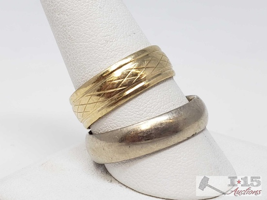 Two 14k Gold Bands, 14.4g