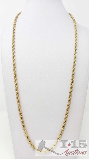 14k Gold Necklace, 65.1g