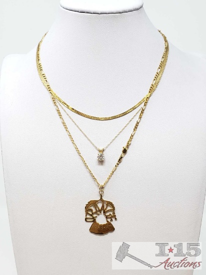 14k Gold Nechlaces 14.2g