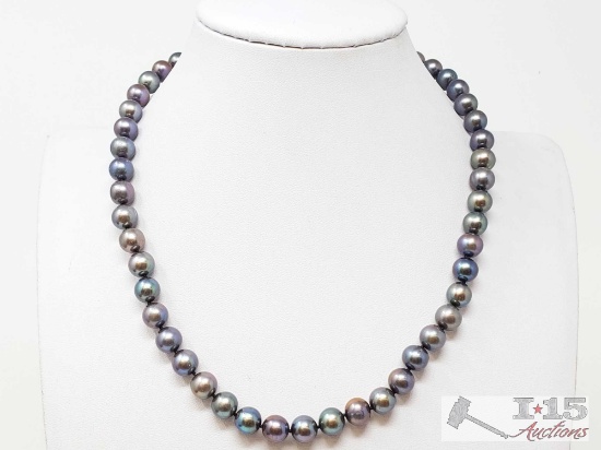 China Pearls Pearl Necklace with 14k Gold