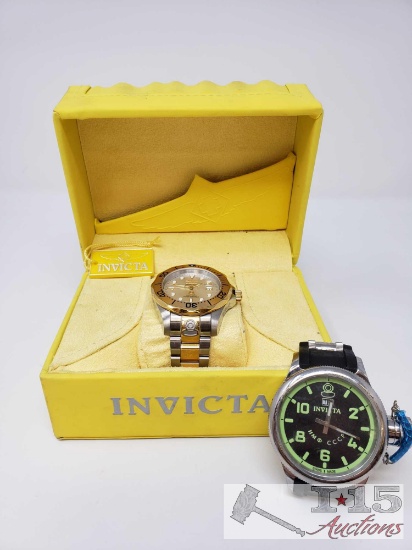 Two Invicta Watches with Box