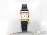 Aerni 14k Gold Watch with Kreisler Genuine Suede
