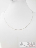 14k Gold Necklace, 1.3g