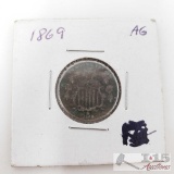 1869 5 Cent Coin