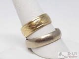 Two 14k Gold Bands, 14.4g