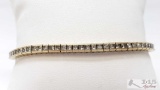 14k Gold Diamond Bracelet, 15.7g