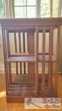 Antique oak Danner Revolving Bookcase