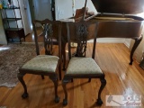 Two Antique Mahogany chairs