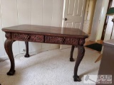 Beautiful Lord Raffles hand carved and finished desk