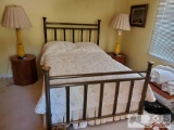 Full Size Vintage Brass Bedframe