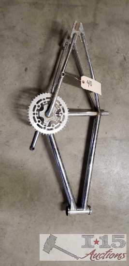 Vintage Redline chrome bike frame