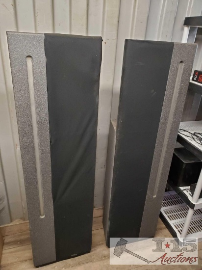 Pair of Apogee Acoustics Centaur minor ribbon hybrid speakers