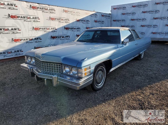 1974 Cadillac Coupe DeVille, Blue