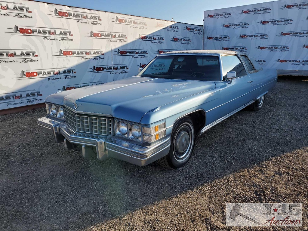 1974 Cadillac Coupe DeVille, Blue