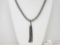 Handmade Sterling Silver Native American Pawn Bead Necklace with Tassel