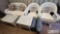 White Wicker Furniture set w/ Decor Pillows and Cushions